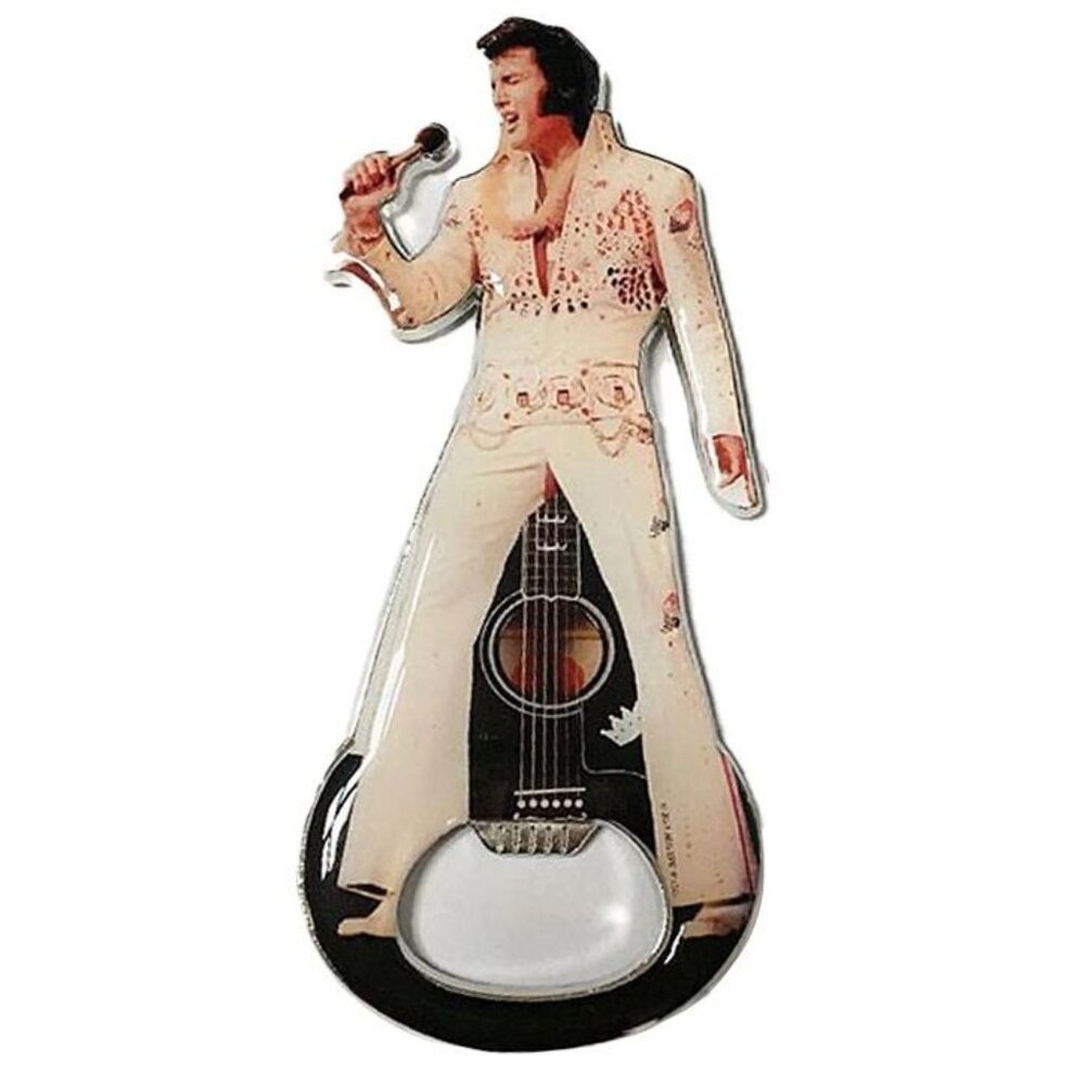Elvis Presley Jumpsuit Magnet Bottle Opener Magnetic The King Photo Rock & Roll
